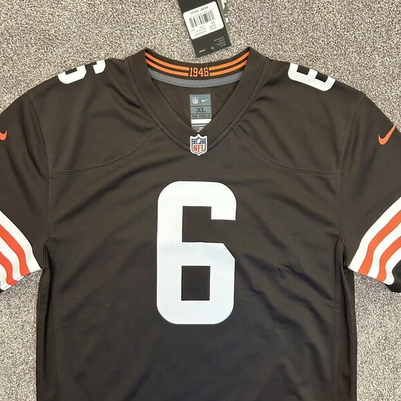 Nike Cleveland Browns NFL Mayfield #6 Football Jersey Youth Size XL - NWT $85 - Picture 2 of 16